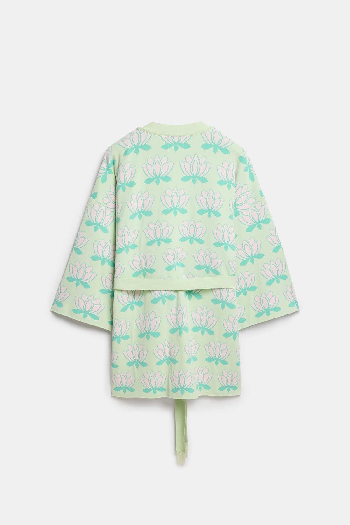 Peraluna Urban Lotus Kimono, İNce Yazlık Kadın Kimono - Mint Multi