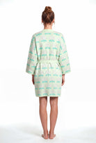 Peraluna Urban Lotus Kimono, İNce Yazlık Kadın Kimono - Mint Multi