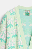 Peraluna Urban Lotus Kimono, İNce Yazlık Kadın Kimono - Mint Multi