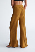 Peraluna-Viola Trousers Ribana Örgü Bel Lastikli Kadın Triko Pantolon -Pantolon-5-Milagron.com