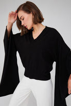 Peraluna-Viskon Karışım Egzotik Kadın Triko Kimono-Kimono-12-Milagron.com