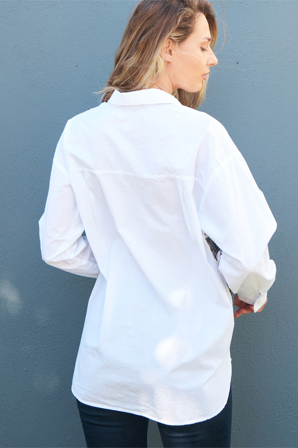 Petra Petrova-At Desenli El Çizimi Gömlek-Gömlek-4-Milagron.com