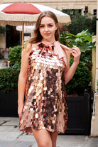 Petra Petrova-Bronz Payetli Elbise Alexis-Elbise-1-Milagron.com