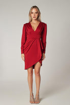 Petra Petrova-Kırmızı Drapeli Elbise Gloria-Elbise-3-Milagron.com