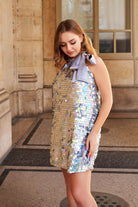 Petra Petrova-Gri Payetli Elbise Alexis-Elbise-6-Milagron.com