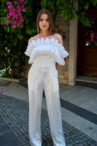 Petra Petrova-İvy Beyaz Fırfırlı Tulum-Tulum-4-Milagron.com