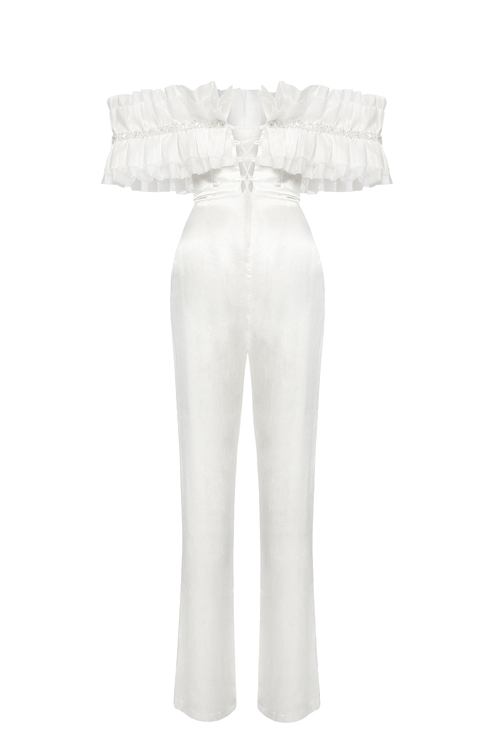 Petra Petrova-İvy Beyaz Fırfırlı Tulum-Tulum-8-Milagron.com