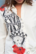 Petra Petrova-Kupa Kraliçesi El Çizimi Gömlek-Gömlek-2-Milagron.com