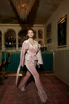 Pembe İspanyol Paça Pantolon Angel - 0