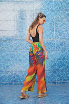 Petra Petrova-Renkli Kimono Ve Pantolon Seti-Alt - Üst Takım-4-Milagron.com