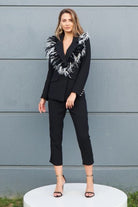 Petra Petrova-Siyah Otriş Detaylı Takım Siyah Kuğu-Alt - Üst Takım-2-Milagron.com