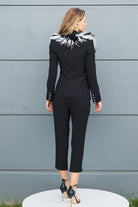 Petra Petrova-Siyah Otriş Detaylı Takım Siyah Kuğu-Alt - Üst Takım-5-Milagron.com