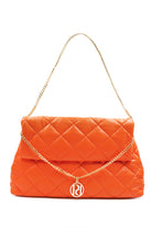 Petra Petrova-Turuncu Büyük Kapitone Çanta-Omuz Çantası-1-Milagron.com