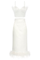 Petra Petrova-Saten Büstiyer Ve Otrişli Etek Takımı Vera 2-Elbise-2-Milagron.com