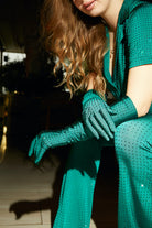 Zümrüt Yeşili Uzun Eldiven - 0