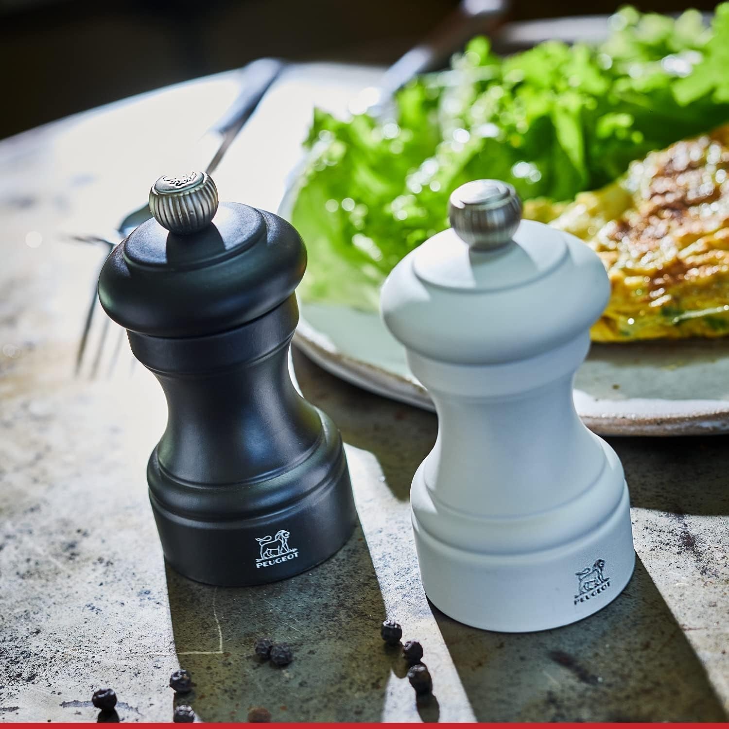 Peugeot Bistro Karabiber ve Tuz Değirmen Seti 10 Cm