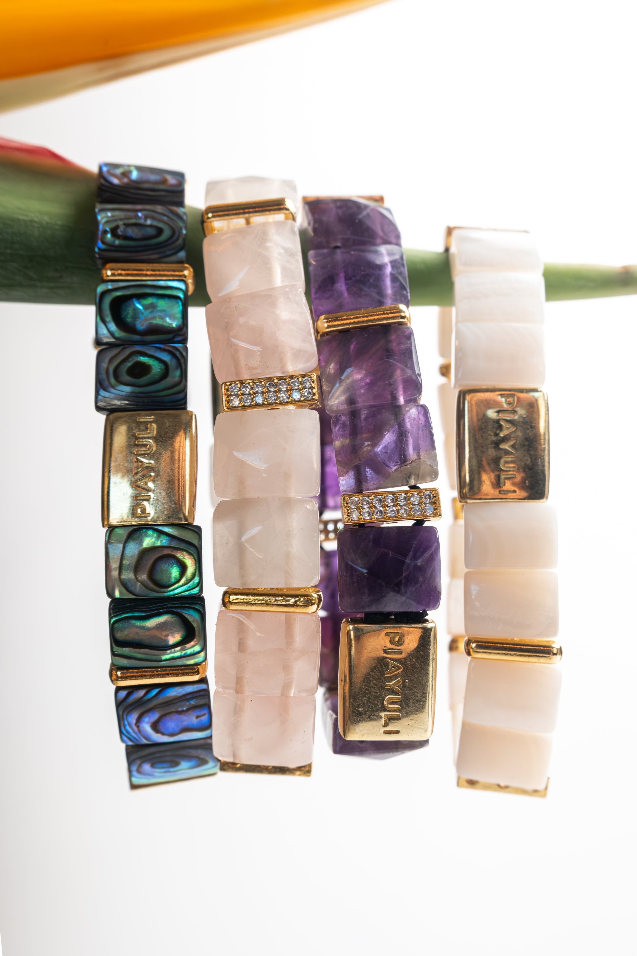 Pia Yuli-Pembe Kuvars Doğal Taş | Sevgi Bilekliği-Bileklik-3-Milagron.com