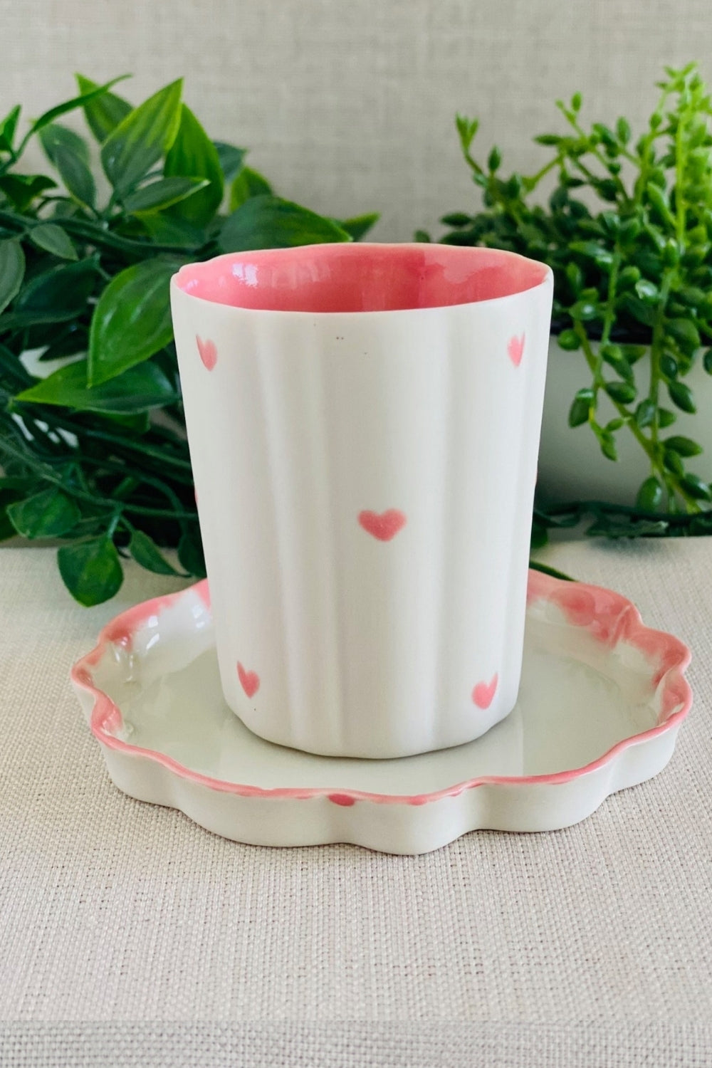 Flower Mini Kahve Bardağı ve Tabağı  - 0