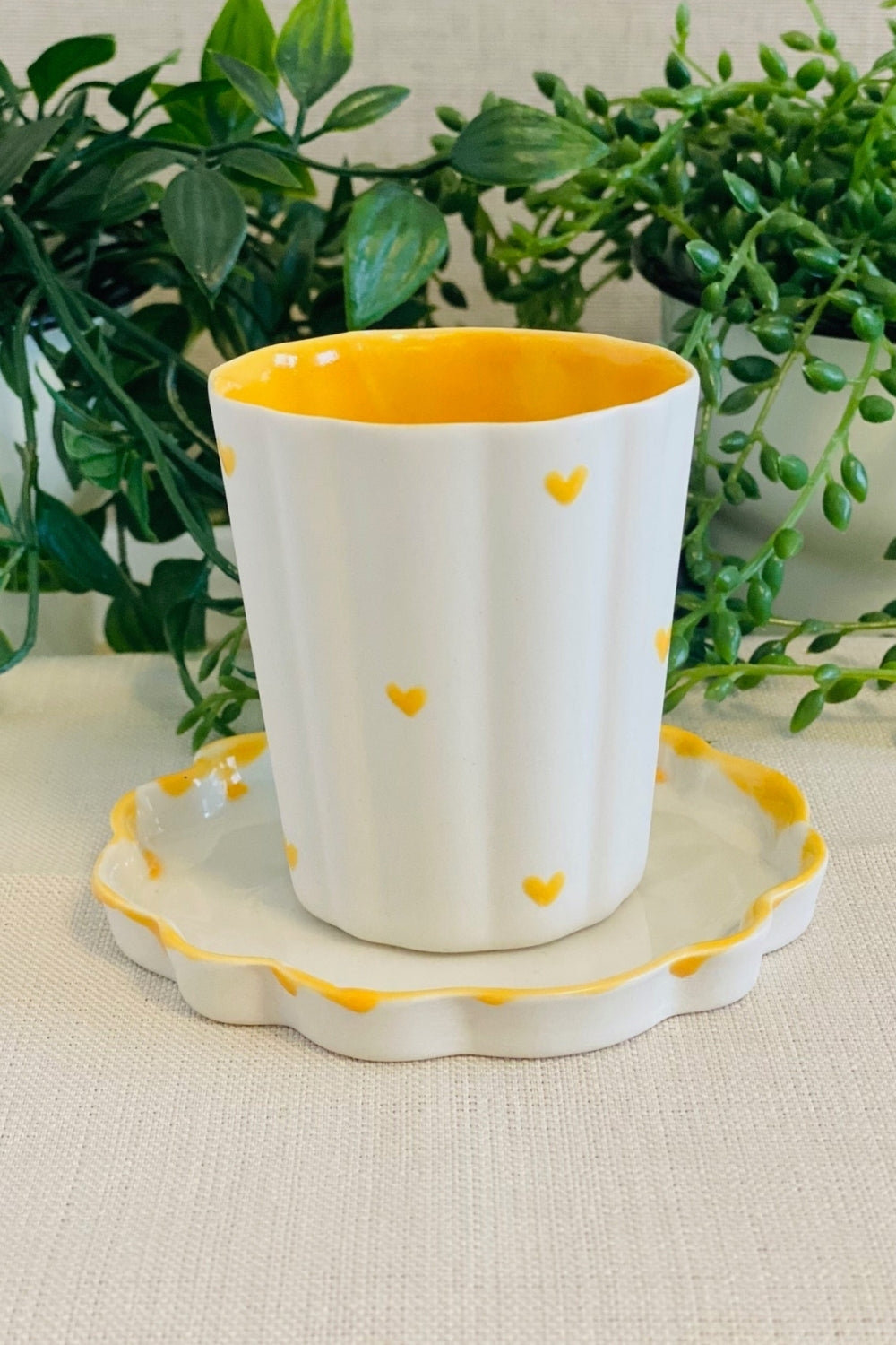 Flower Mini Kahve Bardağı ve Tabağı  - 0