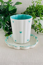 Flower Mini Kahve Bardağı ve Tabağı - 0