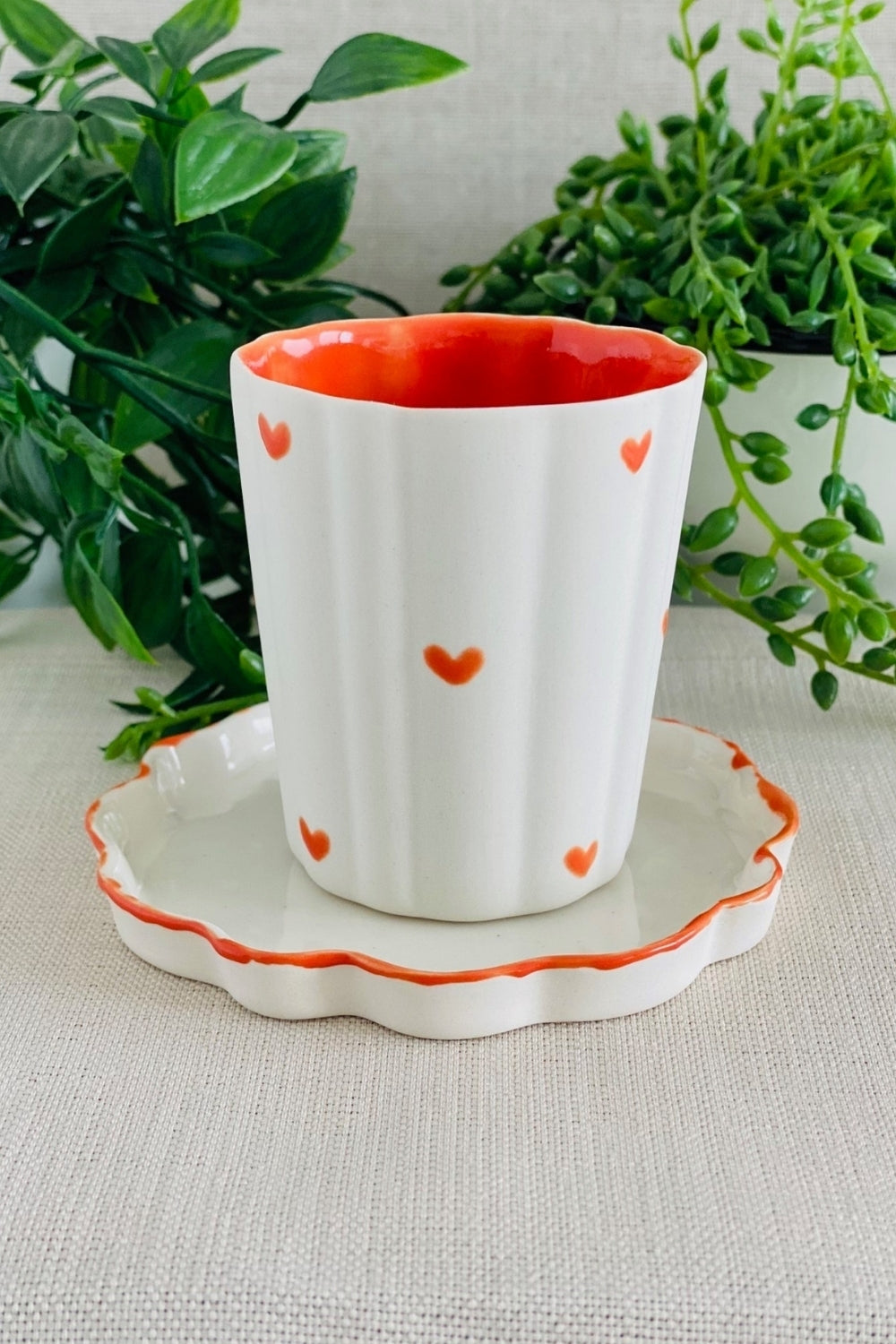 Flower Mini Kahve Bardağı ve Tabağı  - 0