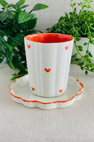 Flower Mini Kahve Bardağı ve Tabağı  - 0