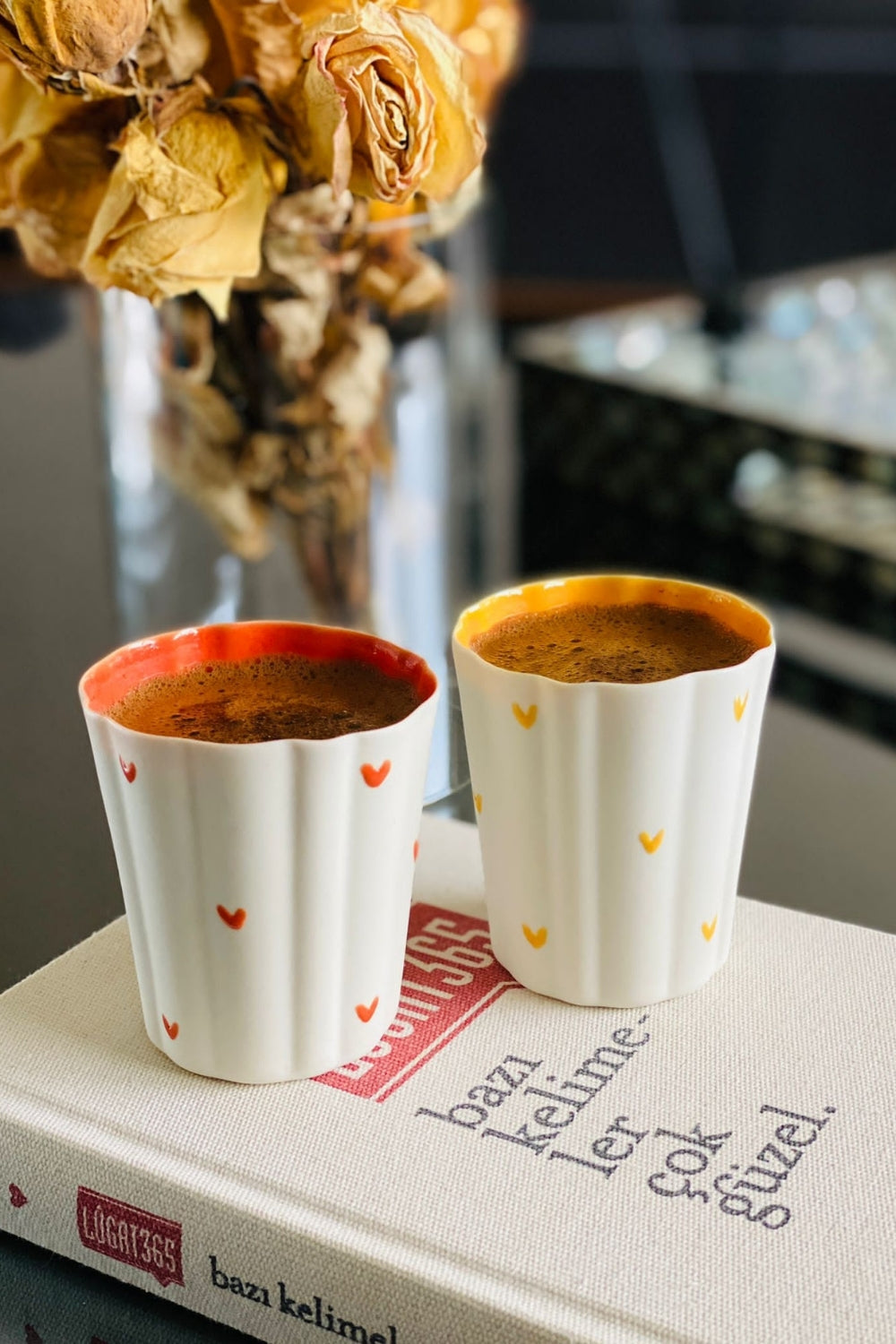 Flower Mini Kahve Bardağı ve Tabağı  - 2