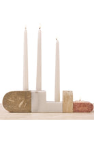 Pietra Collection-Candela Traverten&mermer Şamdan & Tealight Mumluk 4'lü-Kolonya-2-Milagron.com