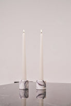 Pietra Collection-Candela- Viola Mermer Şamdan Seti-Mumluk & Şamdan-1-Milagron.com