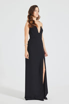Pines-Akiko Black Dress-Elbise-3-Milagron.com
