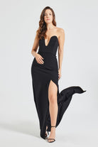 Pines-Akiko Black Dress-Elbise-5-Milagron.com