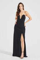 Pines-Akiko Black Dress-Elbise-6-Milagron.com