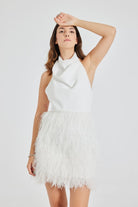 Pines-Aleksya White Dress-Elbise-1-Milagron.com