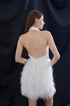 Pines-Aleksya White Dress-Elbise-3-Milagron.com