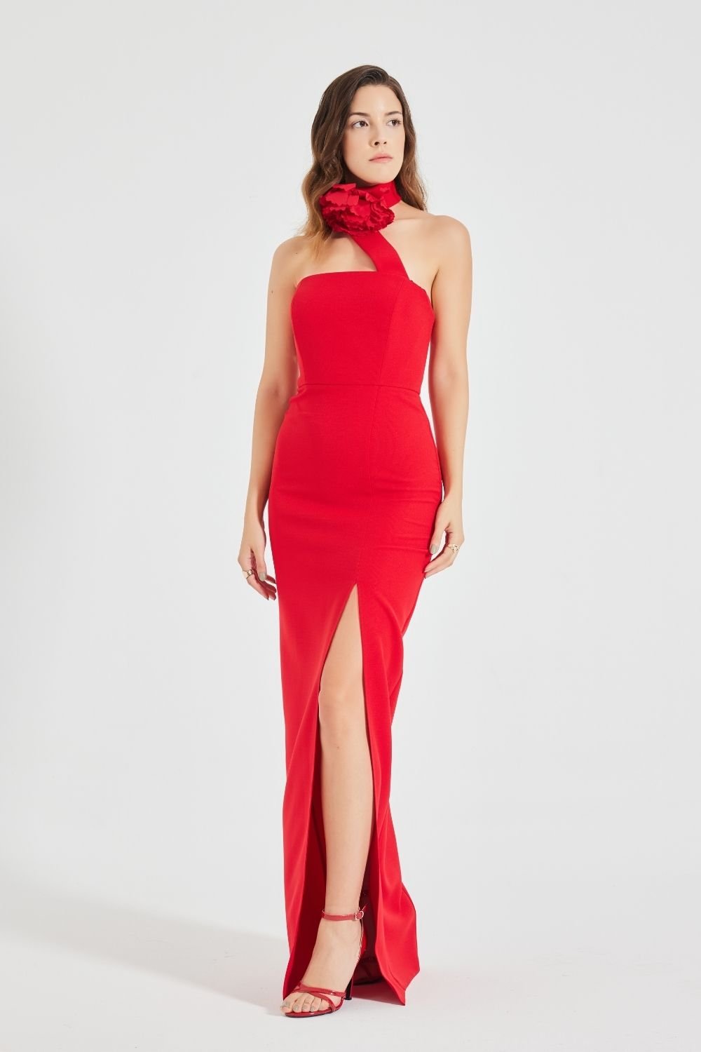 Pines-Caroline Red Dress-Elbise-2-Milagron.com