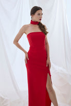 Pines-Caroline Red Dress-Elbise-4-Milagron.com