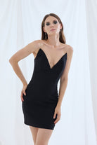 Pines-Ki̇ko Black Dress-Elbise-4-Milagron.com
