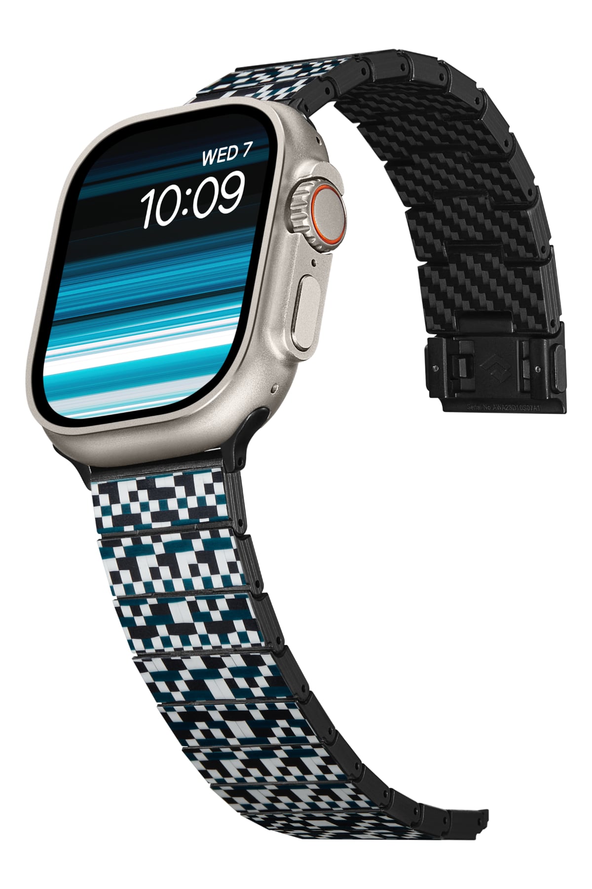 Apple Watch / Ultra Uyumlu Karbon Fiber Kordon Mosaic
