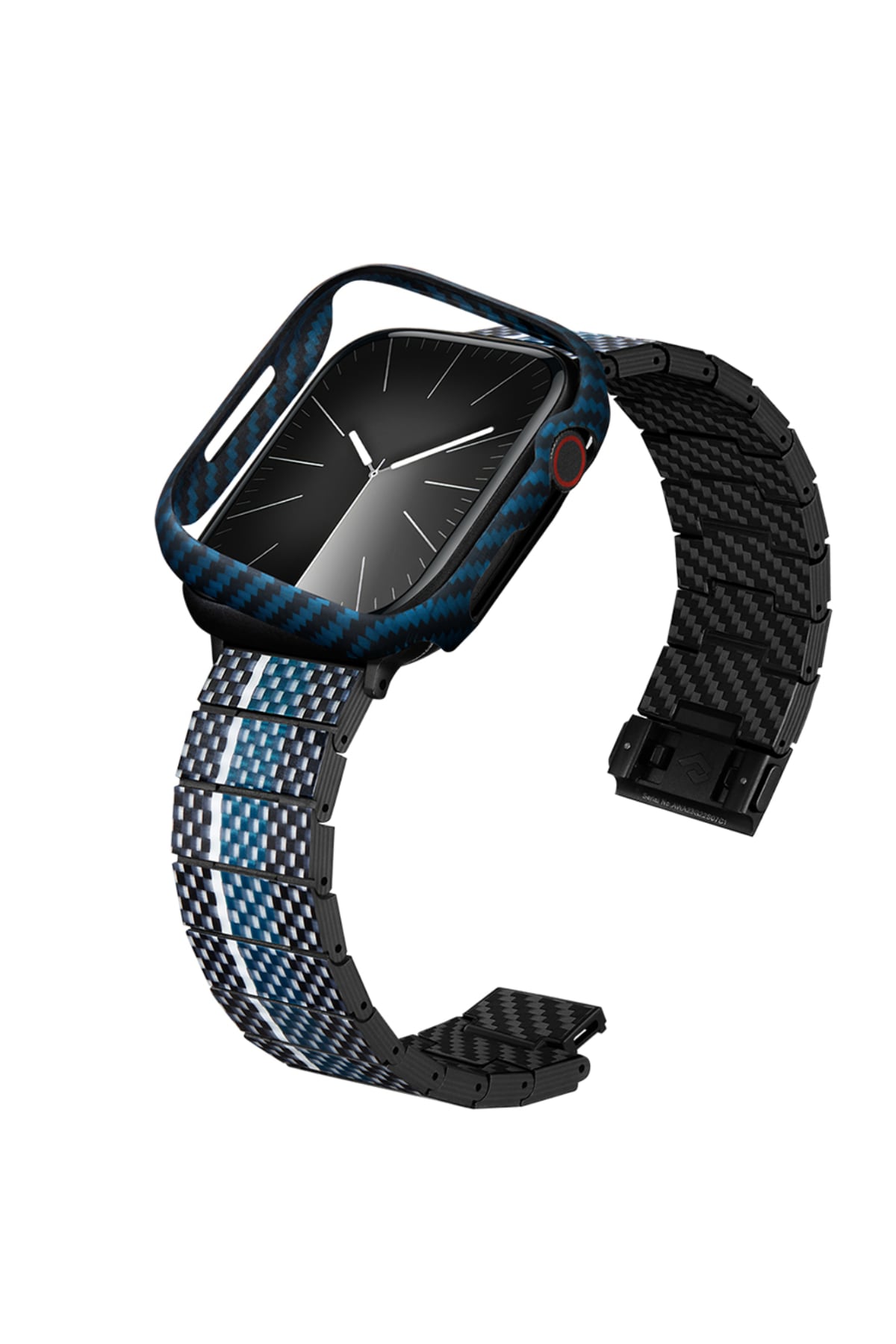 Aramid Fiber 600D Apple Watch Uyumlu Kasa Koruyucu Mavi