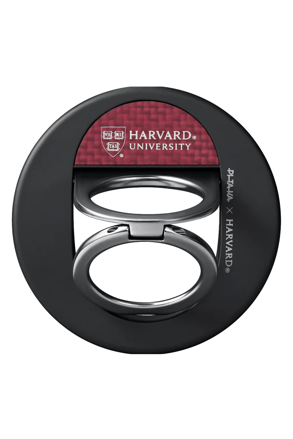 Aramid Fiber 600D Magez Grip 3 Magsafe Magnetik Ring Stand Telefon Tutucu Harvard Crimson
