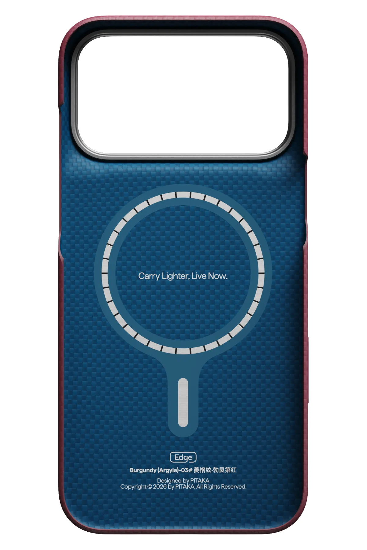 Edge Iphone 18 Pro Magsafe Uyumlu Kılıf Burgundy