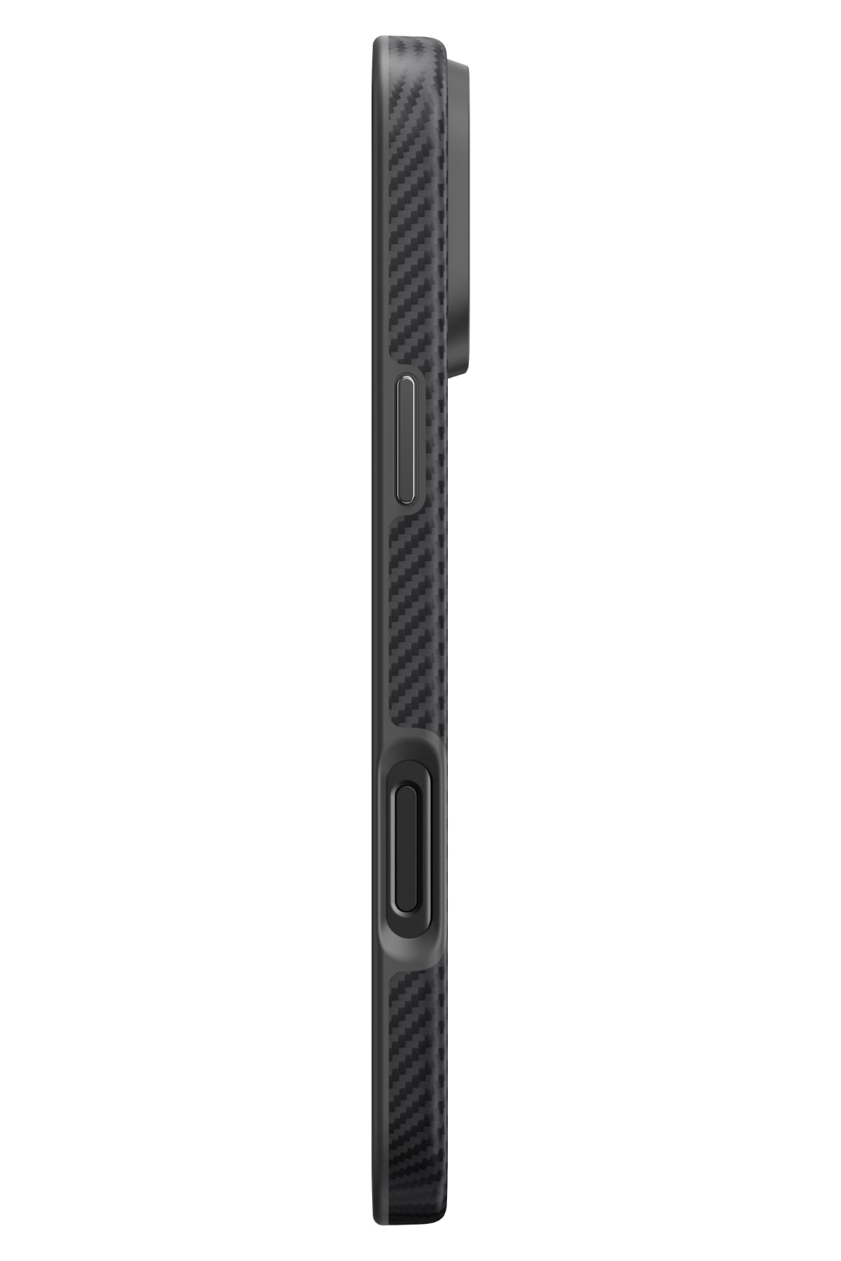 Classic Military-Grade Iphone 16 Pro Magsafe Uyumlu Aramid Fiber Kılıf Siyah
