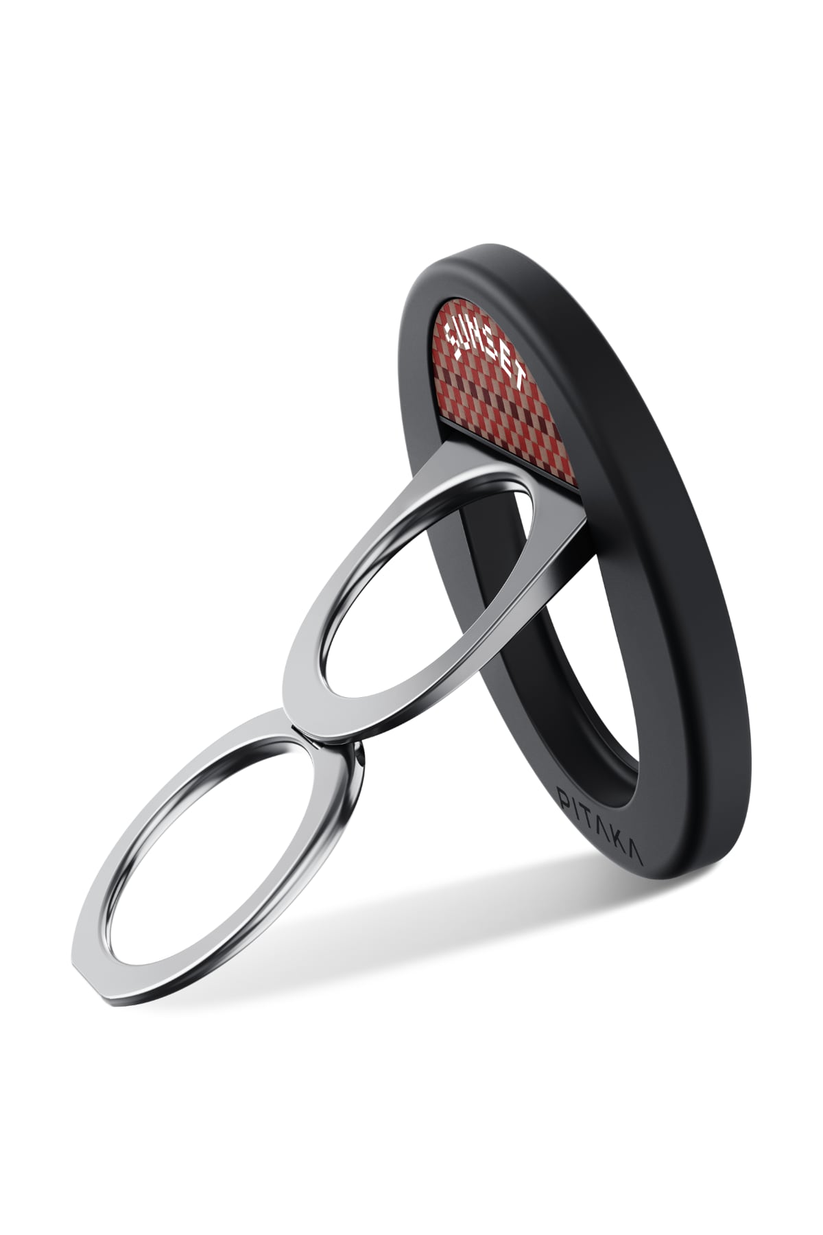 Aramid Fiber Magez Grip 3 Magsafe Magnetik Ring Stand Telefon Tutucu Sunset