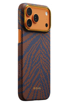 Breath Of Veins Iphone 17 Pro Aramid Fiber Karbon Magsafe Kılıf Burning Orange