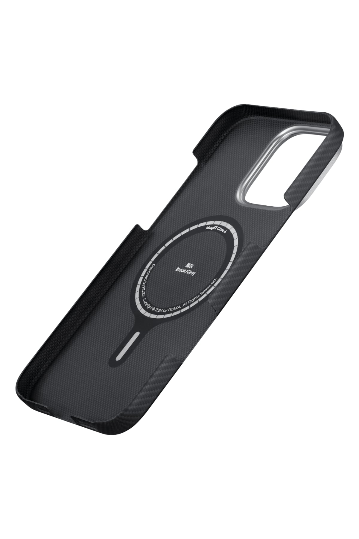 Classic Ultra Slim Iphone 16 Pro Magsafe Uyumlu Aramid Fiber Kılıf Siyah