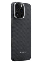 Classic Ultra Slim Iphone 16 Pro Max Magsafe Uyumlu Aramid Fiber Kılıf Siyah