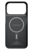 Edge 600D Iphone 18 Pro Magsafe Uyumlu Kılıf Black Gray