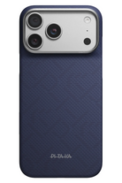 Edge Weaving Iphone 18 Pro Max Magsafe Uyumlu Kılıf Sapphire Blue