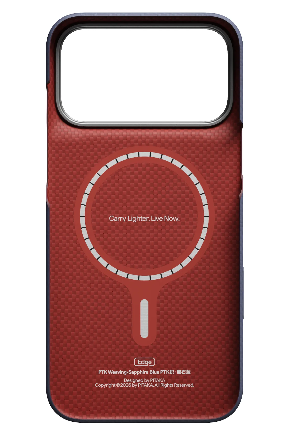Edge Weaving Iphone 18 Pro Max Magsafe Uyumlu Kılıf Sapphire Blue