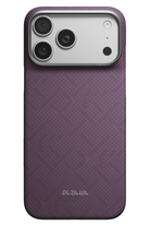 Edge Weaving Iphone 18 Pro Magsafe Uyumlu Kılıf Charoite Purple